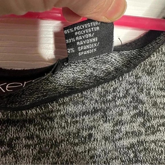 Kersh T-Shirt Cropped  Marled Black & White Size Small - Picture 10 of 16